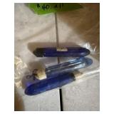 Cobalt blue perfume bottles