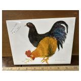 Handpainted Chicken decor