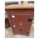 Handpainted single door cabinet