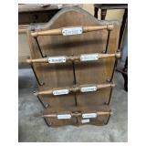 Wooden linen organizer hanger