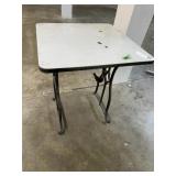 Enamel top iron sewing machine base table