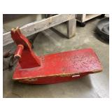 Old wooden rocking seal