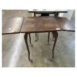 Dropleaf, wooden top typewriter table