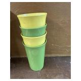 Set of Tupperware juice glasses
