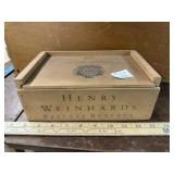 Wooden Henry tobacco box