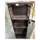Old wooden 4ft bookshelf