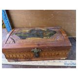 Old cedar keepsake box