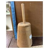 Wooden butter churn