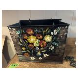 Metal handpainted planter