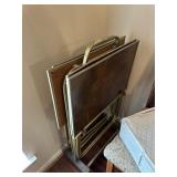 Vintage TV trays set