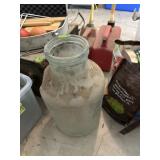 Large glass bottle