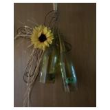 Glass bottle decor