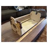 Wooden chicken shelf