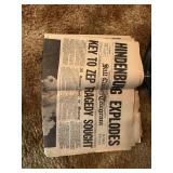 Hindenburg Explodes newspaper-original