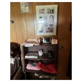 4ft Shelf w/ misc home decor