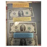 US Currency-Silver certificat, $2 bill and J Barr