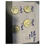 Misc lot of Kennedy half dollars