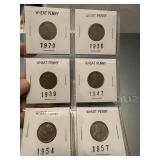 Misc lot of US Wheat pennies