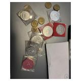 Misc lot of tokens, medallions