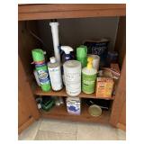 Misc contents of 2 bathrooms/laundry room