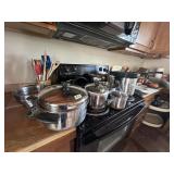 Misc lot of pots and pans