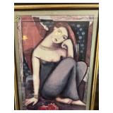 Large framed print
