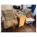 Misc chairs, decor etc lot