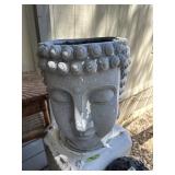 Asian head bust planter