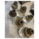 Antique glass doorknobs