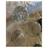 Decorative glass paperweights