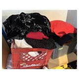 Crates of misc sewing material