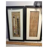 Framed Asain calenders?