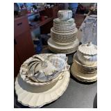 22 K Sebring Porter Floral dishes