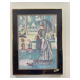 Framed Victorian print