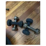 2 Sets of hand dumb-bells