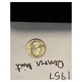 1957 Silver quarter