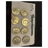 MIsc 1971 US Kennedy half dollars