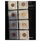 Uncirculated US pennies