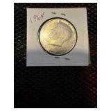 1964 US Kennedy half dollar-90% silver