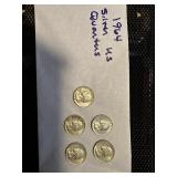 Misc 1964 Silver US quarters