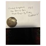 United Kingdom 1917 King George V penny