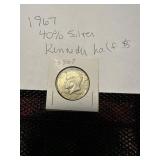 1967 40% Silver Kennedy half dollar