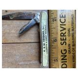 Cigarette and Candy Advert Pocket knife