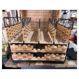 Wicker/metal organizer