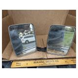 Pair of vintage chrome exterior sideview mirrrors