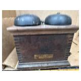 Antique Western Electric oak, dovetail phone