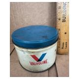 Valvoline tin can 1 lb w/lid