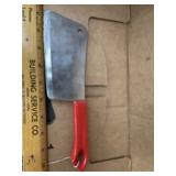 Quikut Cleaver w/red handle