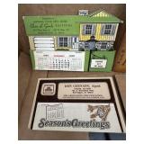 Pair of paper Advrtisement calenders