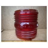 Dietz Orangeish glass globe
